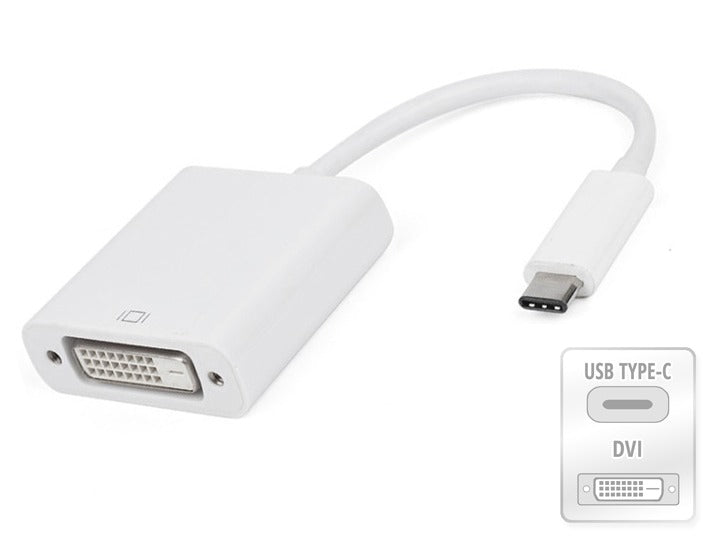 Convertisseur adaptateur USB-C mâle vers DVI femelle Convertisseur adaptateur USB-C mâle vers DVI femelle